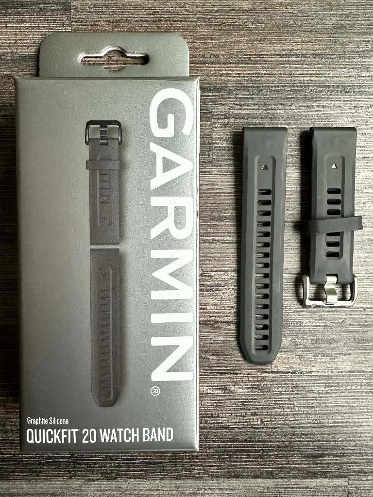 26008 Nieuwe Originele Garmin Quickfit 20mm horlogeband, Garmin Nederland BV, GARMIN, https://support.garmin.com/nl-NL/, Zwart