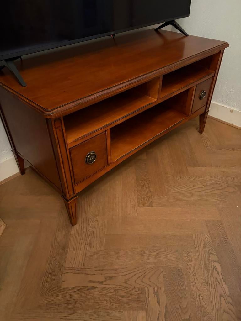 Teak Houten TV Meubel - Perfecte Staat 109x52x55 cm, Ophalen, 100 tot 150 cm, Teakhout, Zo goed als nieuw