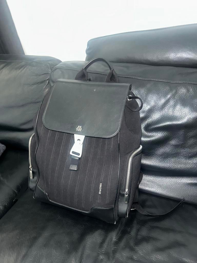 Rimowa Backpack Zwart - Zo goed als nieuw, Ophalen of Verzenden, Zo goed als nieuw, Leer, Minder dan 50 cm