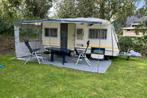 Caravan Knaus Südwind 1996 met voortent en luifel, Vast bed, Rondzit, 750 - 1000 kg, Particulier
