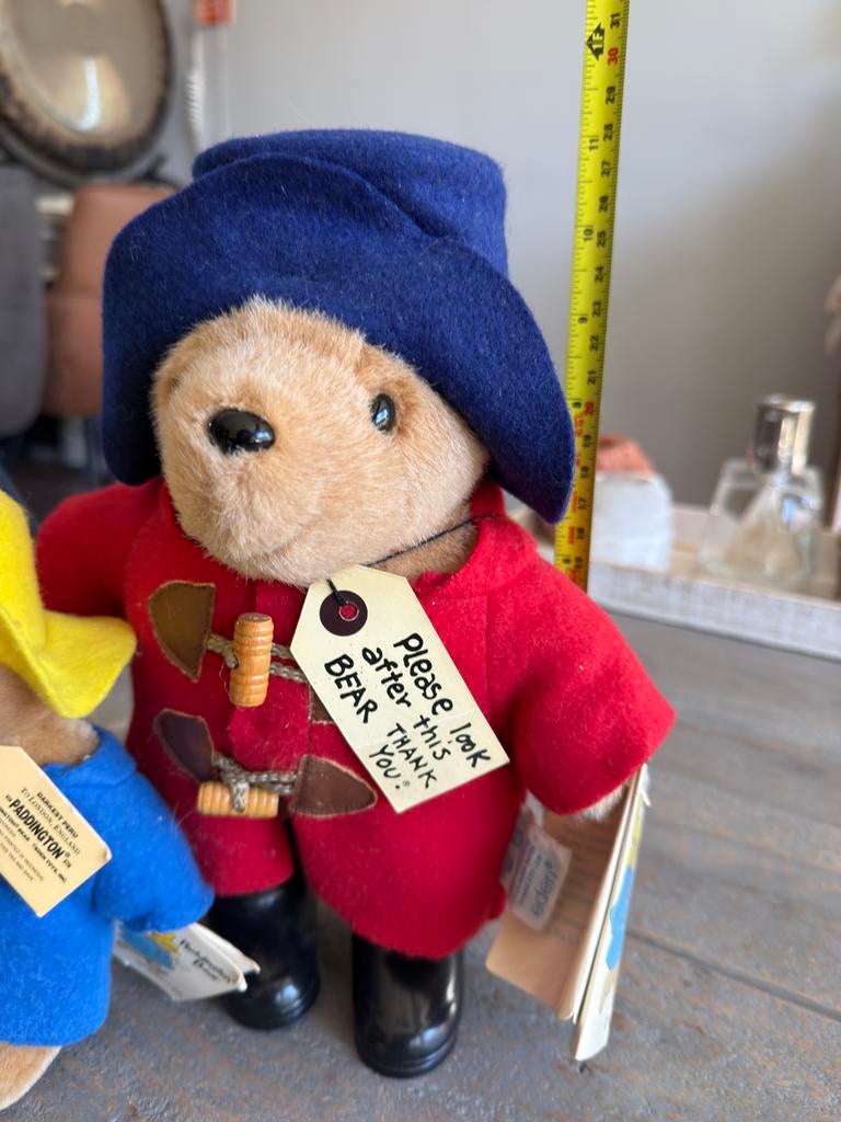 Beertje Paddington groot staand met kaartjes Eden en jas, Verzamelen, Beren en Cherished Teddies, Ophalen of Verzenden, Zo goed als nieuw
