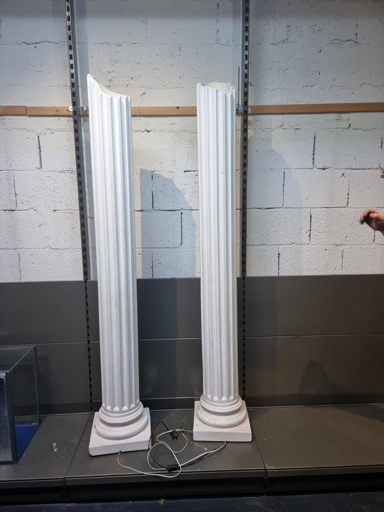 Twee zware Griekse pilaren, Ophalen of Verzenden, Gebruikt