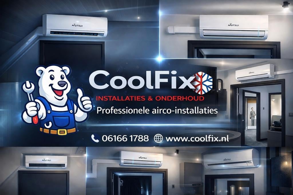 Professionele airco installatie - Koelen & Verwarmen, Witgoed en Apparatuur, Airco's, Koelen en Ontvochtigen, Energieklasse A of zuiniger