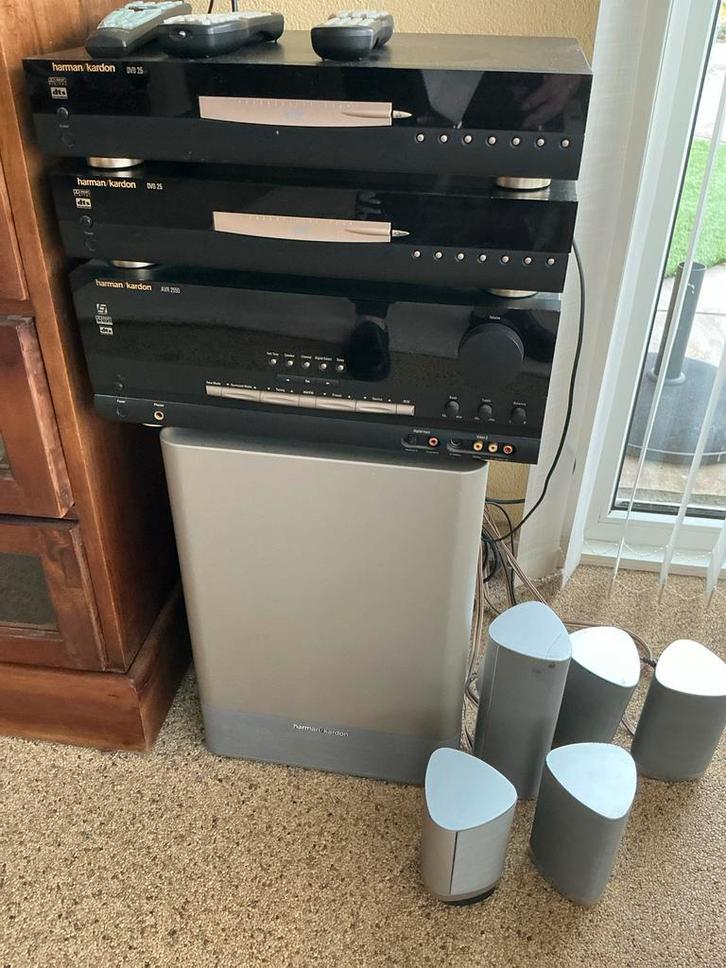 Harman Kardon Home Cinema Set met Surround Speakers, Audio, Tv en Foto, Home Cinema-sets, Gebruikt, Dvd-speler, 5.1-systeem, Overige merken