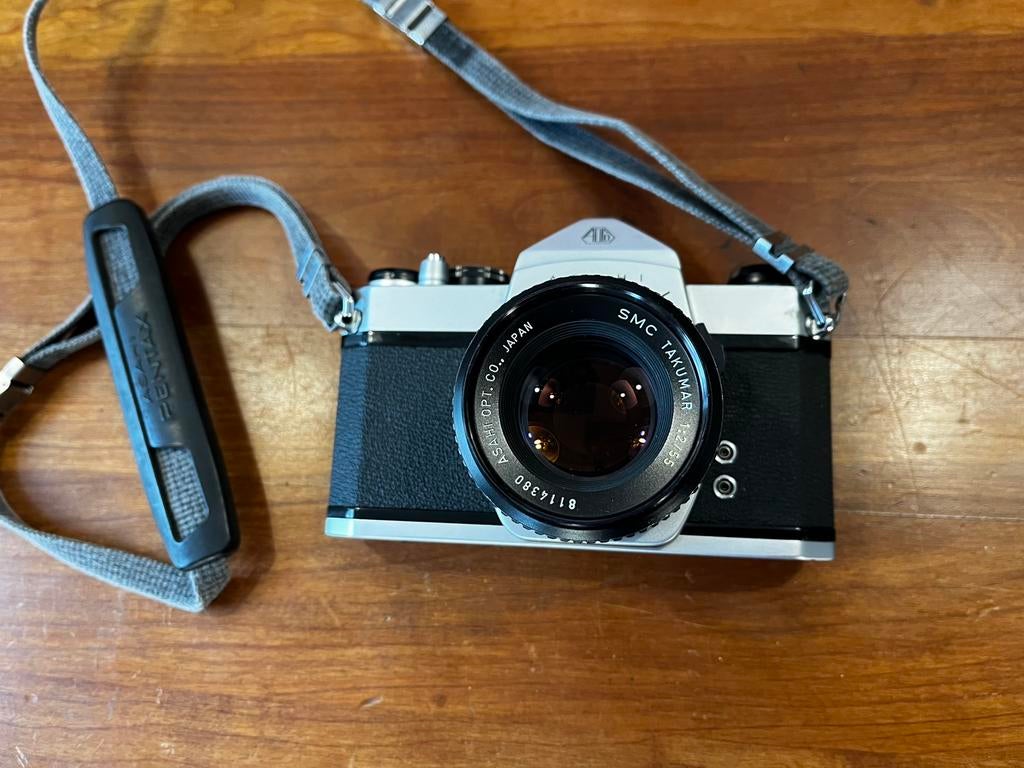 Pentax SP 1000 met Takumar 55mm 2.0, Audio, Tv en Foto, Fotocamera's Digitaal, Ophalen of Verzenden, Zo goed als nieuw, Pentax