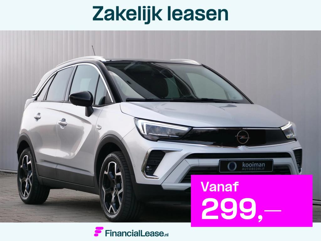 Opel Crossland 1.2 Turbo 110pk Ultimate Camera / Navigatie /, Voorwielaandrijving, 1154 kg, Zwart, 1199 cc