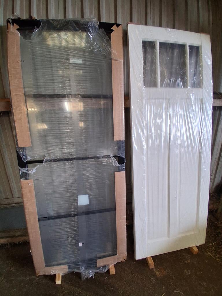 Deuren, Ophalen of Verzenden, Glas, Binnendeur, 215 cm of meer