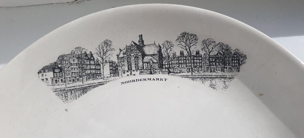 Bord Villeroy & Boch Noordermarkt porselein gaaf Amsterdam, Huis en Inrichting, Keuken | Servies, Ophalen of Verzenden, Zo goed als nieuw
