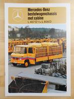 Mercedes 407 409 508 608 Brochure 1977 - 407D 508D 608D, Zo goed als nieuw, Mercedes-Benz, Mercedes, Ophalen of Verzenden