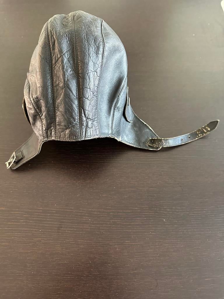 Vintage Leren vliegeniers helm, solex helm, Ophalen of Verzenden, Tweedehands, Overige typen, Overige merken