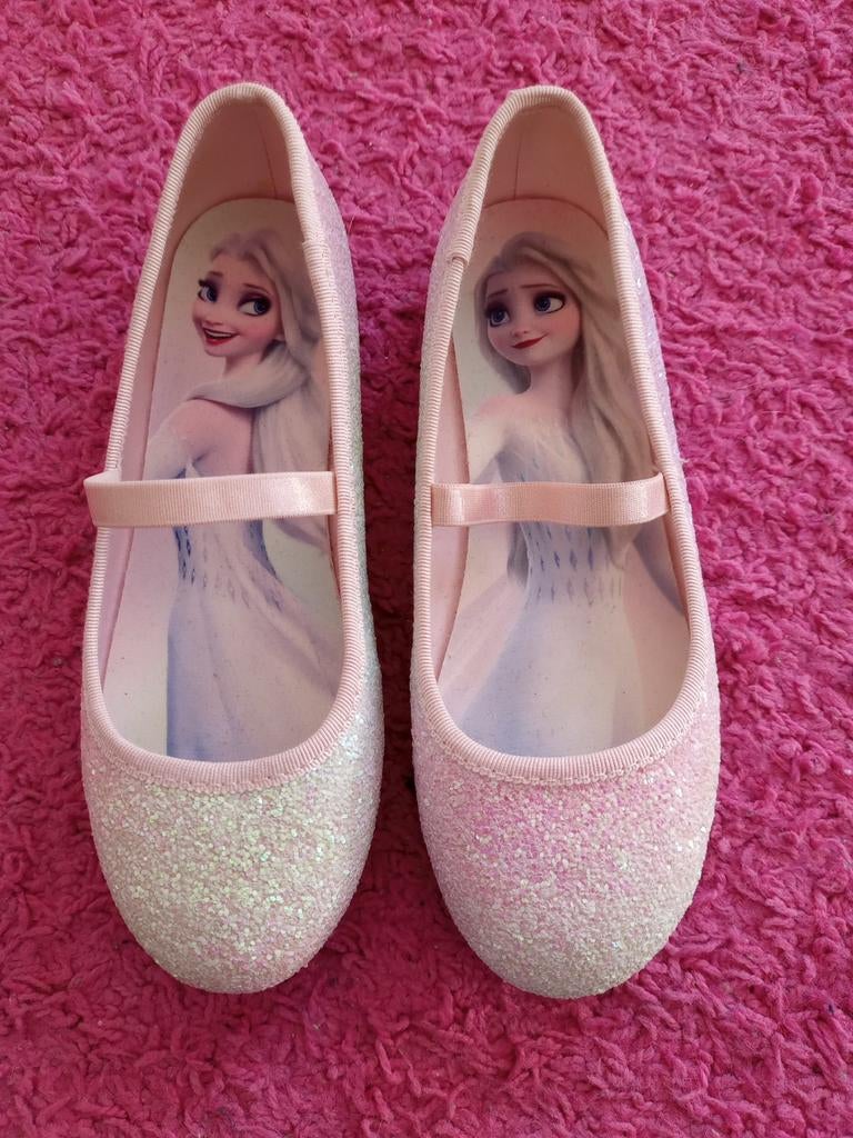 Roze glitter ballerina schoentjes maat 32, Ophalen of Verzenden, Zo goed als nieuw, Meisje, Schoenen