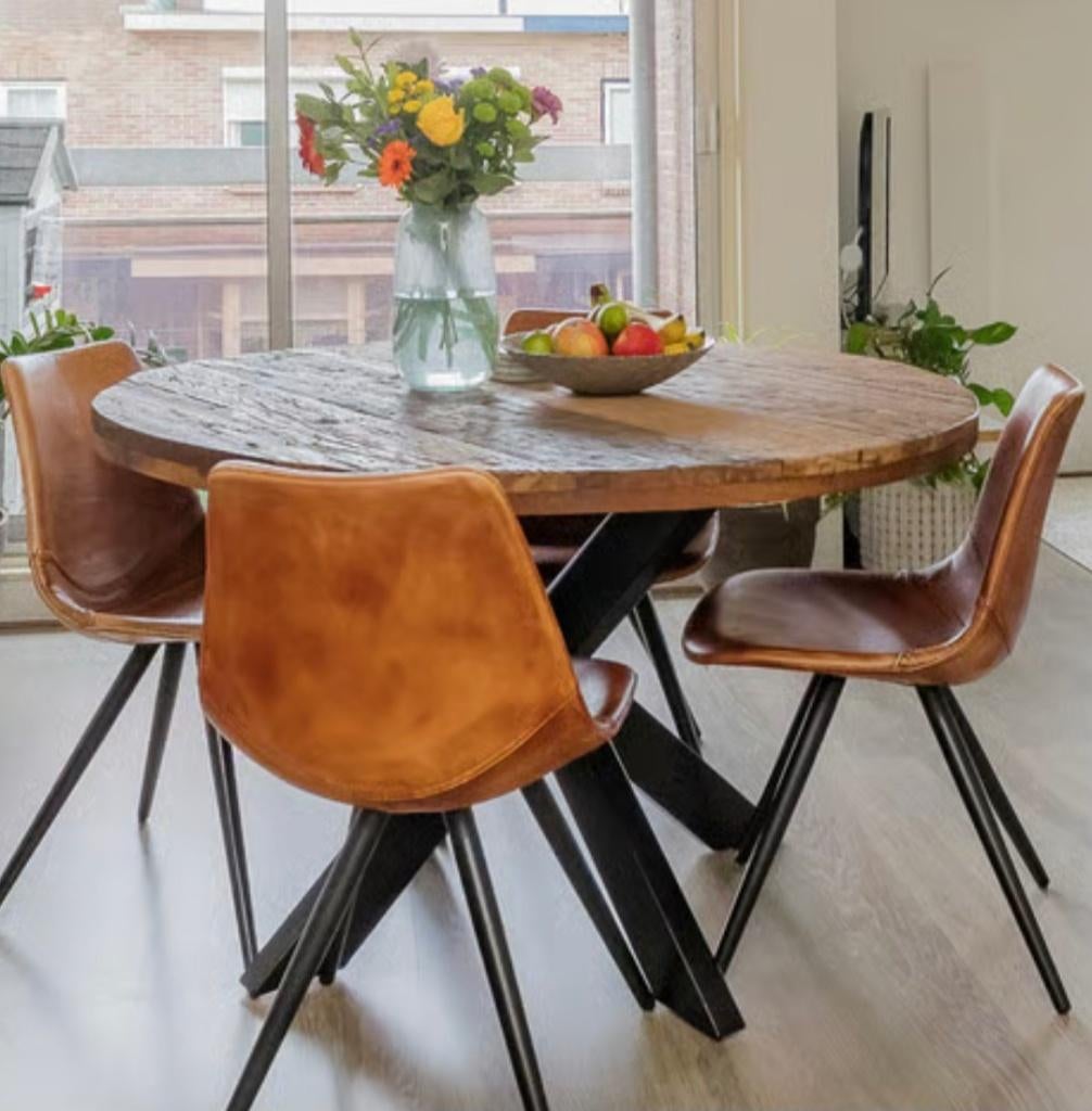 Eettafel, Ophalen, 100 tot 150 cm, Rond, 50 tot 100 cm