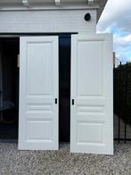 Massief Houten Ensuite Schuifdeuren - Zeer Goede Staat, Ophalen, 80 tot 100 cm, 215 cm of meer, Binnendeur