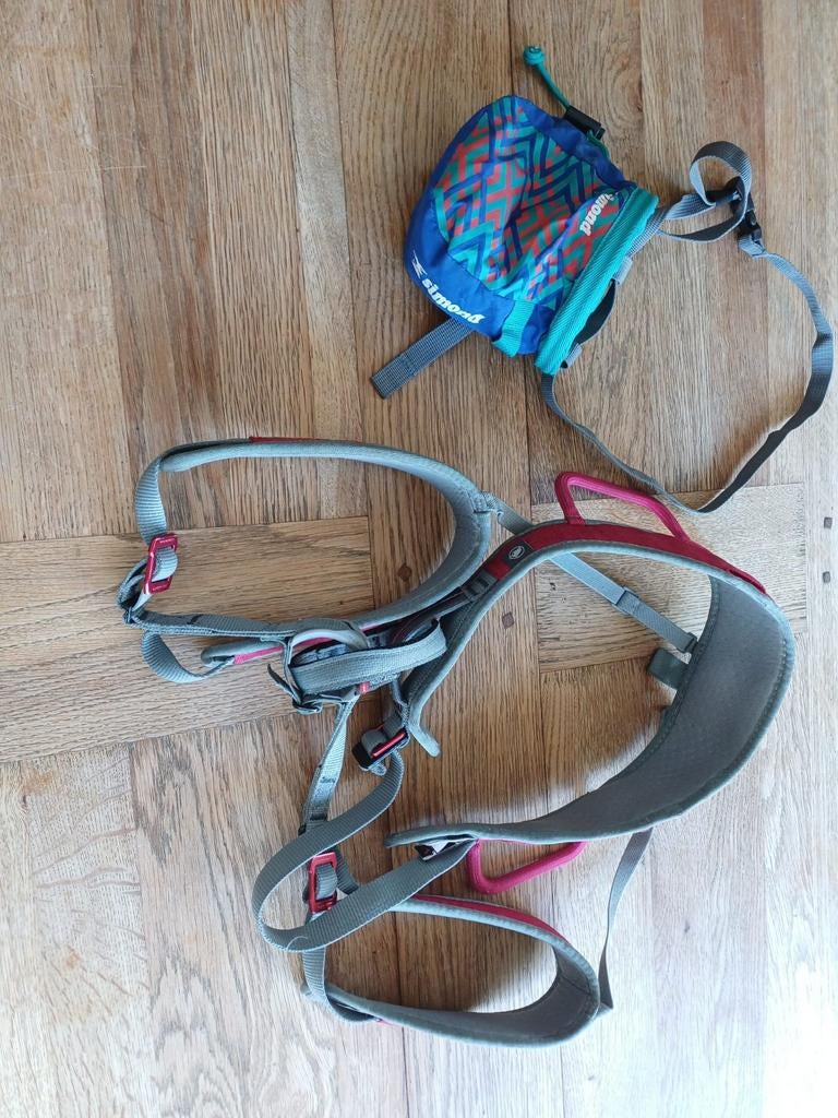 Mammut klimgordel en Simond pofzak - Zo goed als nieuw, Ophalen of Verzenden