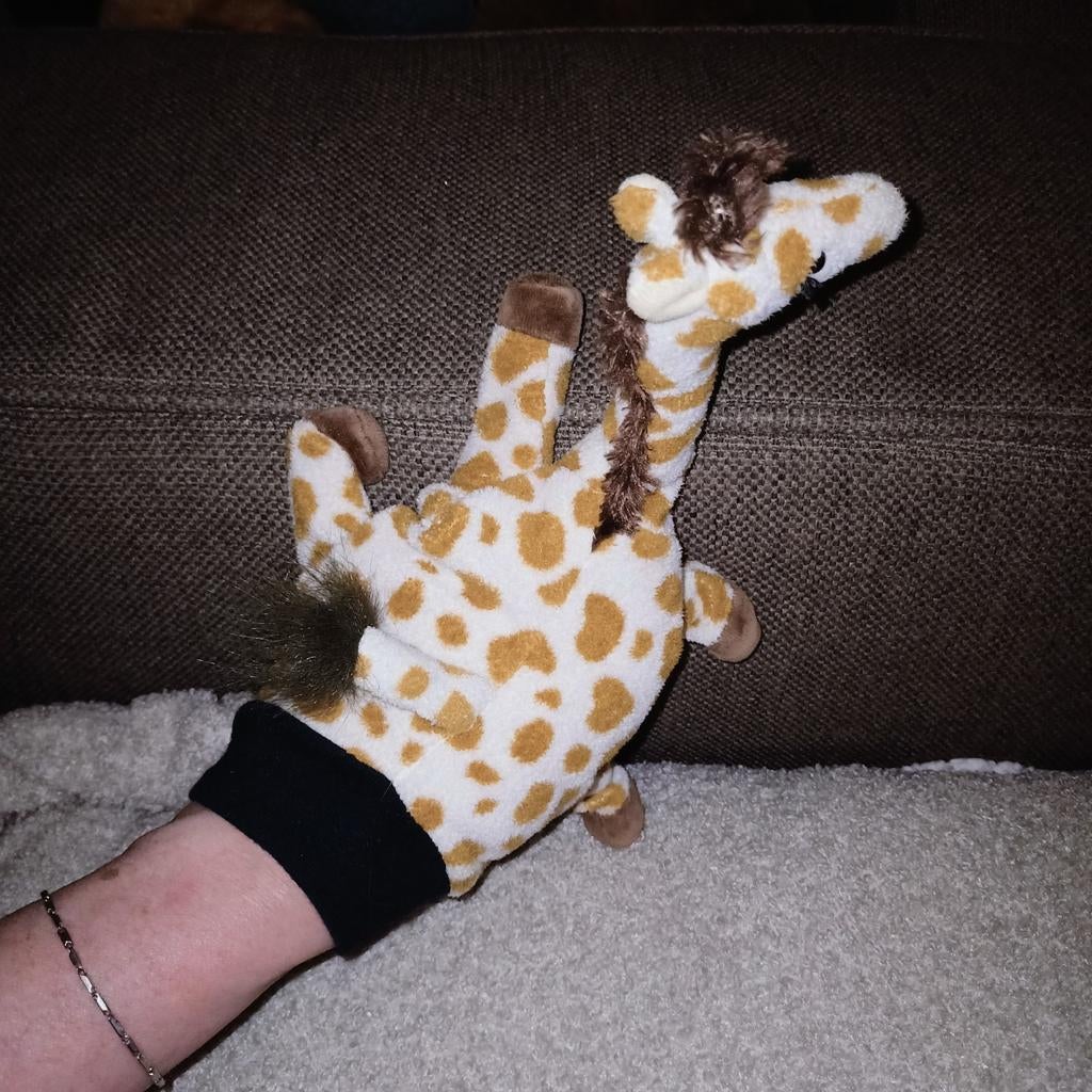 Giraf handpop., Ophalen of Verzenden, Zo goed als nieuw, Giraf, Wasbaar