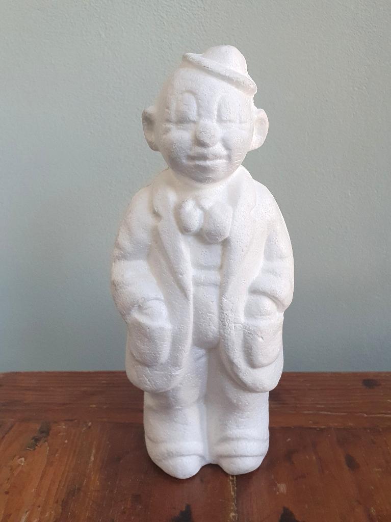 Polystyrene, piepschuim figuur/ clown om te versieren, Ophalen of Verzenden, Nieuw, Knutselmateriaal