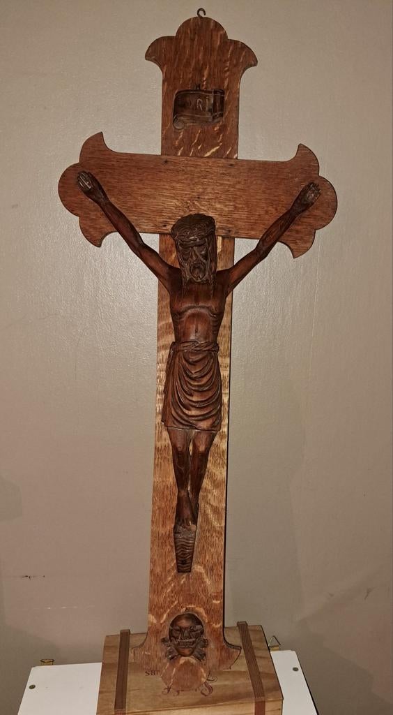 Kruisbeeld houten kruisbeeld decoratie, Verzenden