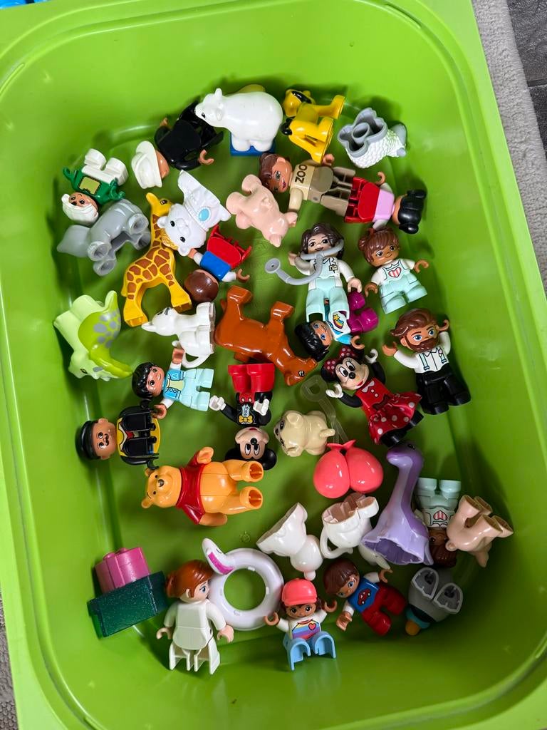 Grote partij LEGO, Duplo en Megabloks met figuren, Kinderen en Baby's, Speelgoed | Duplo en Lego, Zo goed als nieuw, Lego, Losse stenen