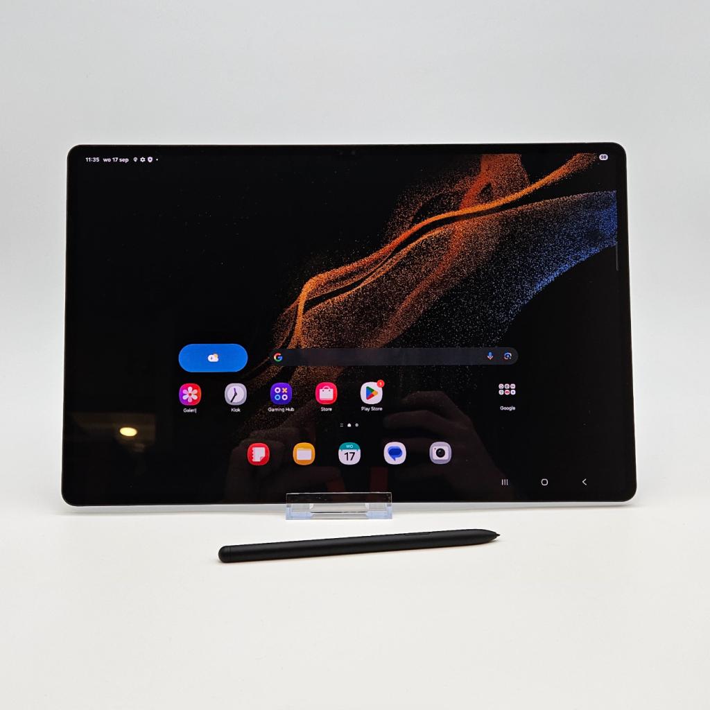 Samsung Galaxy Tab S8 Ultra 128GB Wifi Graphite, Computers en Software, Android Tablets, Samsung, Zo goed als nieuw, Support@Samsung.com