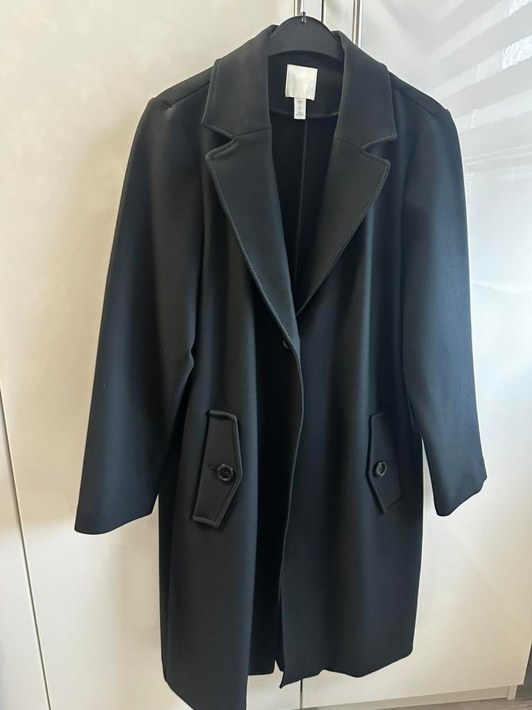 Jas tussenjas hm zwart S, Ophalen of Verzenden, Zo goed als nieuw, Zwart