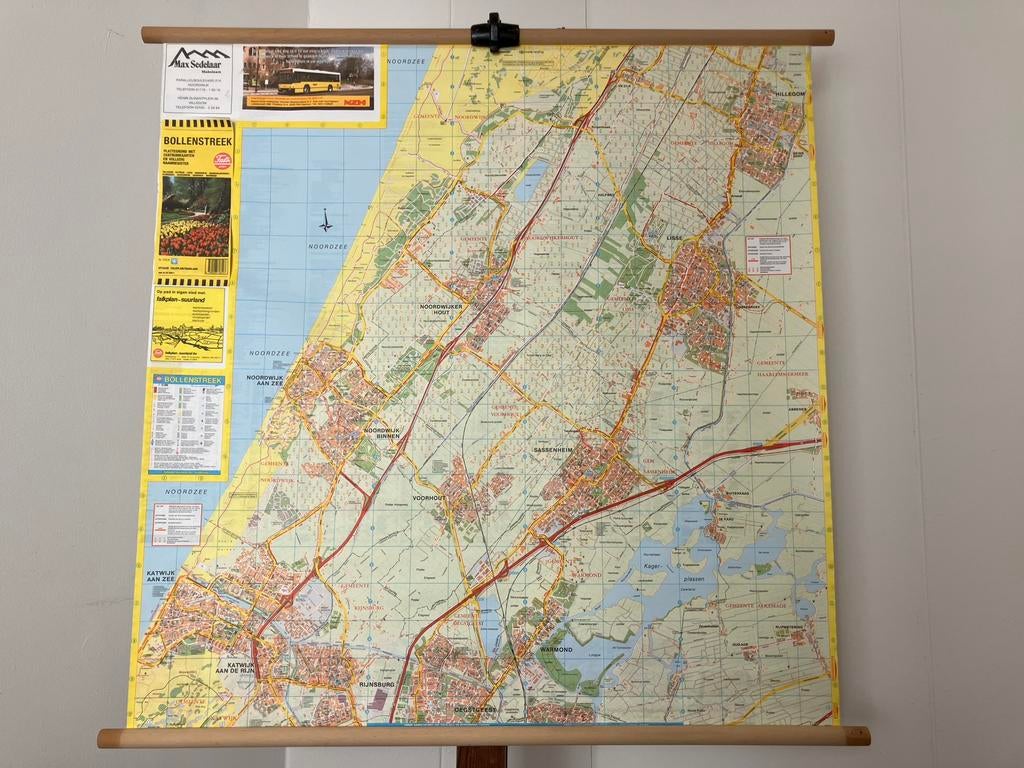 Schoolplaat Bollenstreek, Antiek en Kunst, Antiek | Schoolplaten, Ophalen of Verzenden, Aardrijkskunde