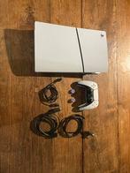 PlayStation 5 Slim 1TB met custom carbon fiber accenten, Ophalen of Verzenden, Zo goed als nieuw, Playstation 5 Digital