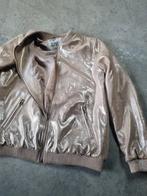 Gouden gevoerd kort bomberjack - Maat 42, Ophalen of Verzenden, Zo goed als nieuw, Maat 42/44 (L), Overige kleuren
