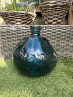 IKEA FADO Vaas/Bloempot - Donkergroen Glas, Ophalen of Verzenden, Minder dan 50 cm, Groen, Glas