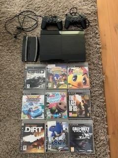 Playstation 3 incl.standaard 2 controlers en 8 spellen ZGAN, Met games, Super Slim, Met 2 controllers, Ophalen of Verzenden