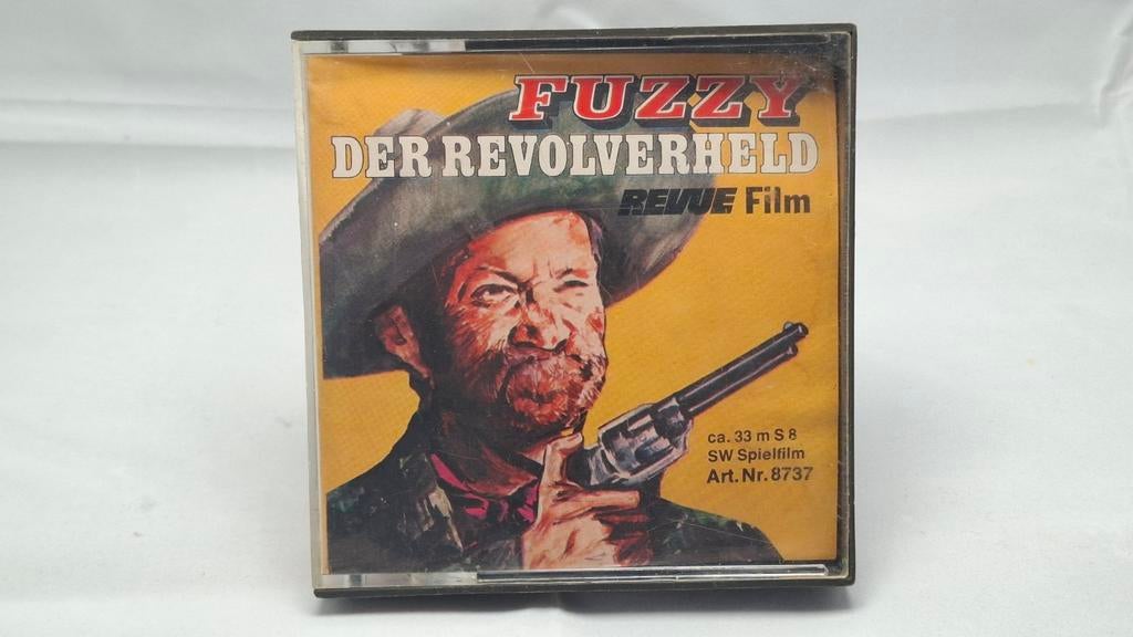 Fuzzy Der Revolverheld Super 8 Film Zwart-Wit Stomme Film, Audio, Tv en Foto, Filmrollen, Ophalen of Verzenden, 8mm film