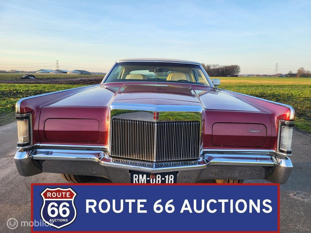 Lincoln Continental Coupe | 1970 | Route 66 Auctions, Auto's, Oldtimers, Overige carrosserieën, Zwart, Bedrijf, Handgeschakeld