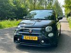 Fiat 500 1.4 T-jet Abarth AUT 2017 Zwart, Auto's, Zwart, 4 cilinders, Cabriolet, Zwart