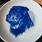 Delfs blauw Rottweiler bord, Ophalen of Verzenden