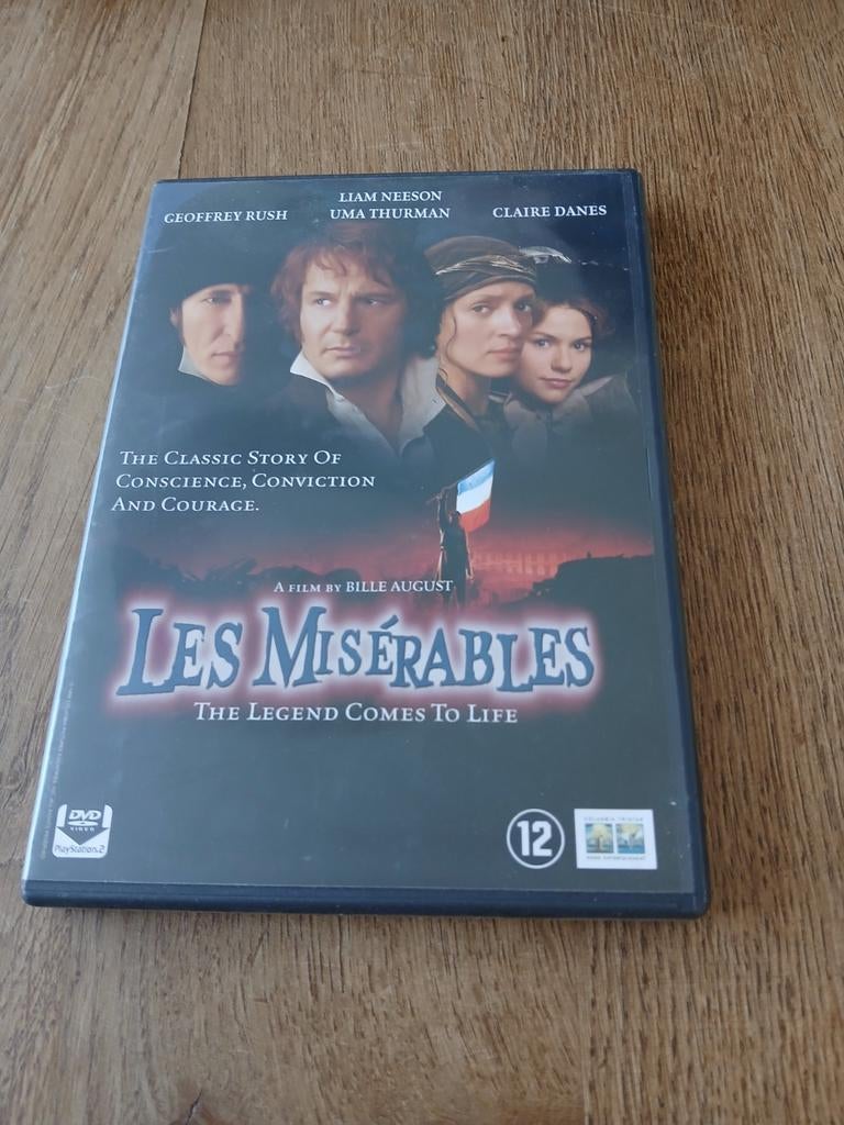 Les Misérables DVD - Klassiek drama met topcast, Vanaf 12 jaar, Ophalen of Verzenden, Gebruikt, Drama