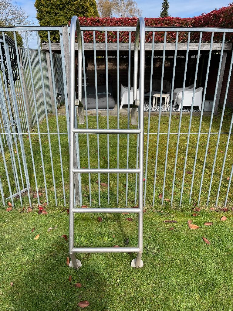 RVS opklapbare zwembad trap, Ophalen, Gebruikt, Ladder