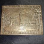 Vintage KRO Studio Hilversum Bronzen Plaquette, Antiek en Kunst, Ophalen of Verzenden