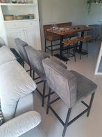 Drie barkrukken half hoog, Huis en Inrichting, Barkrukken, 3 krukken, Ophalen, Gebruikt, 60 tot 90 cm