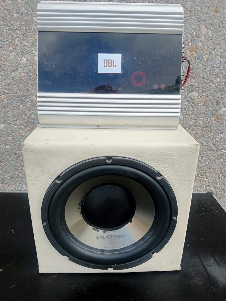 Blauwpunt subwoofer JBL versterker, Auto diversen, Autospeakers, Ophalen