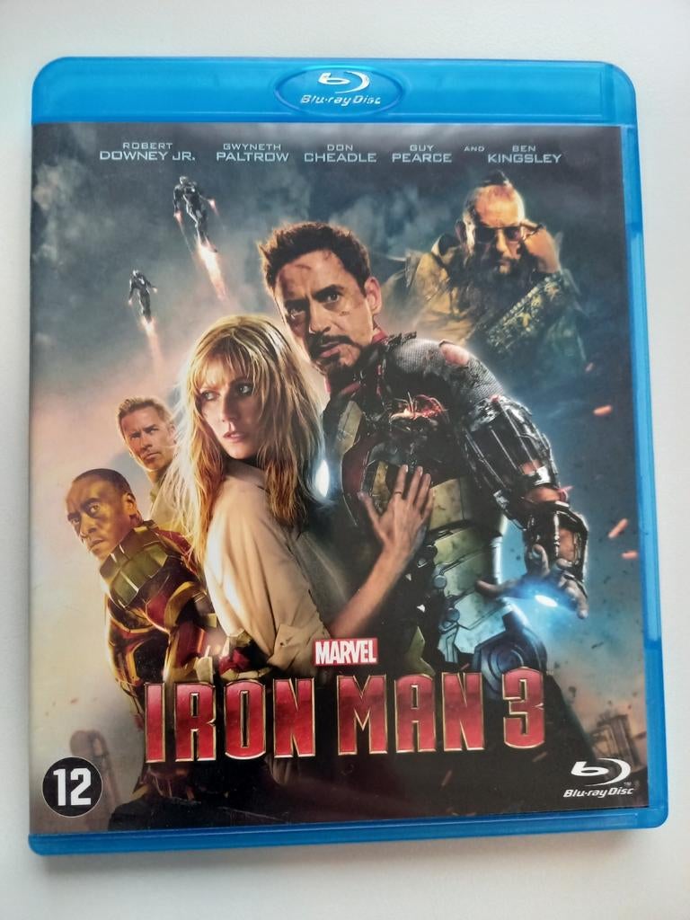 Iron man 3, bluray., Ophalen, Zo goed als nieuw, Actie