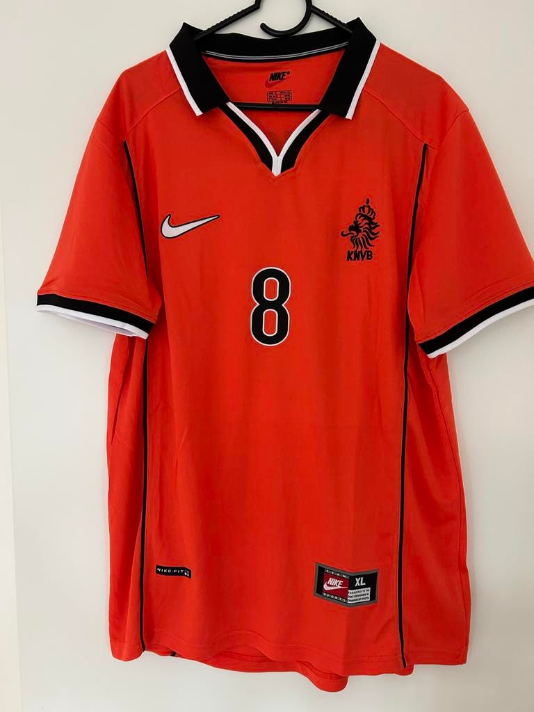Nederlands Elftal Shirt 1998 Bergkamp 8 Maat XL, Maat L, Ophalen of Verzenden, Zo goed als nieuw, Shirt