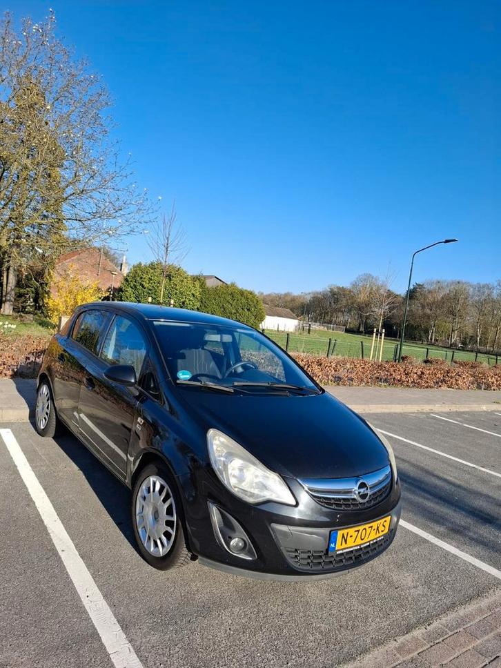 Opel Corsa 1.4 Ecotec 64KW 5D 2012 Zwart, Auto's, Opel, Particulier, Corsa, Airbags, Airconditioning, Alarm, Centrale vergrendeling