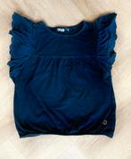 Like Flo Donkerblauw topje met ruches en kant maat 128, Kinderen en Baby's, Kinderkleding | Maat 128, Verzenden, Zo goed als nieuw