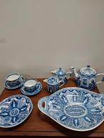 Verzameling blauw wit porselein met Lange Lijs motief, Ophalen of Verzenden