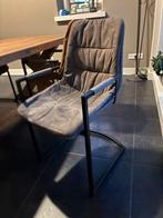 4 eetkamerstoelen, Ophalen, Zo goed als nieuw, Grijs, Twee