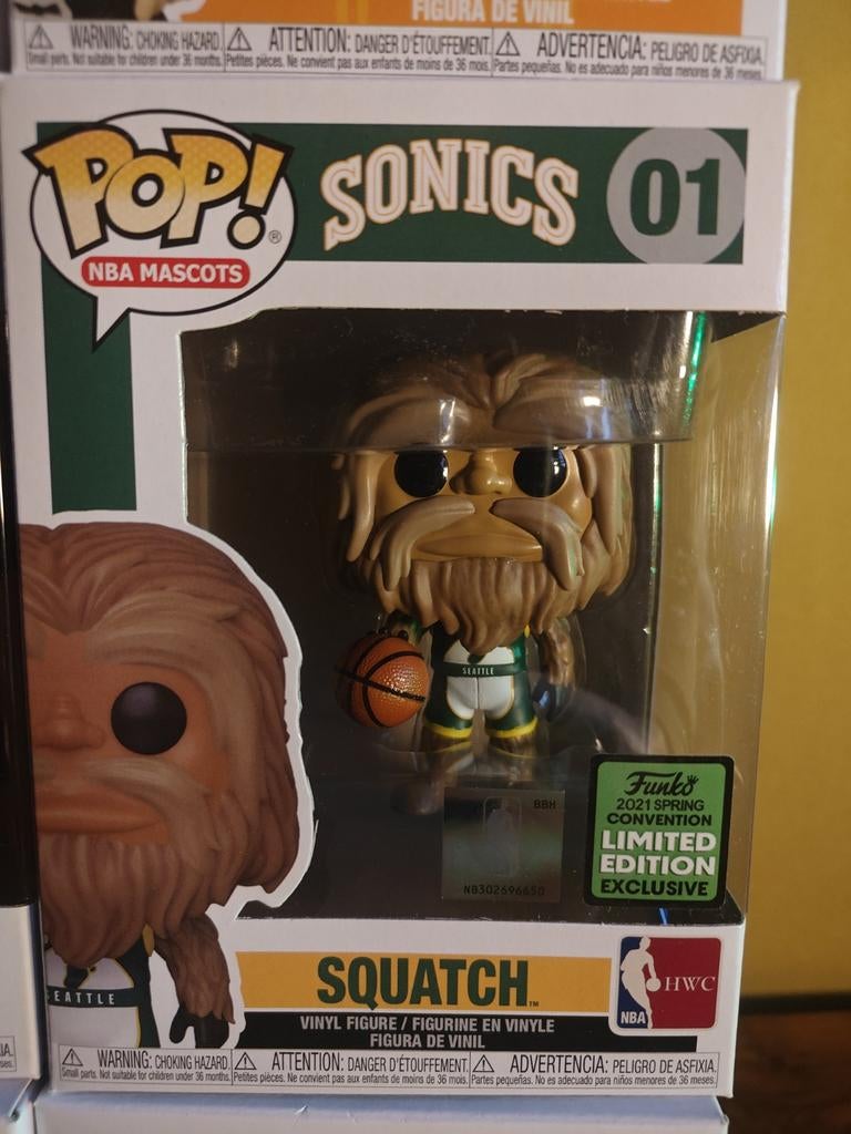 Funko Pop! NBA Mascots Sonics 01 Squatch, Ophalen of Verzenden
