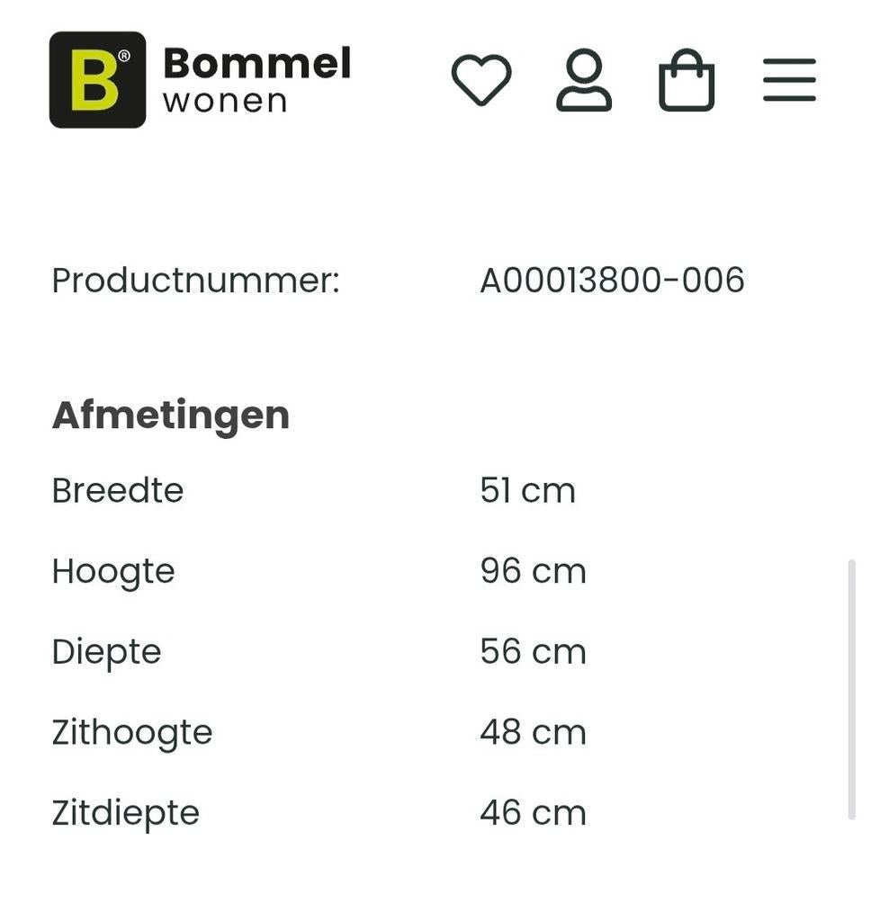 DeBommel 3 stoelen, Ophalen of Verzenden, Wit