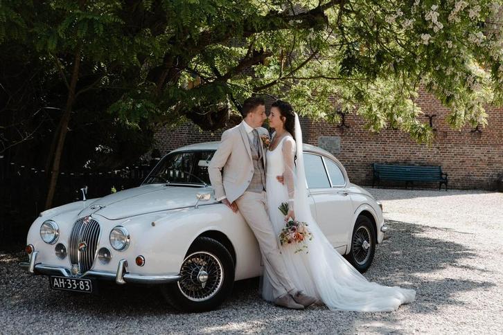 Jaguar 340 MKII Automaat 1968 Crème, Auto's, Jaguar, Particulier, Overige modellen, Benzine, Sedan, Automaat, Geïmporteerd, Wit