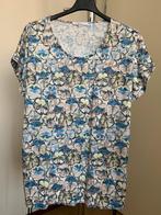 Enjoy Womenswear T-shirt met bloemenprint, maat L, Kleding | Dames, T-shirts, Blauw, Maat 42/44 (L), Nieuw, Ophalen of Verzenden