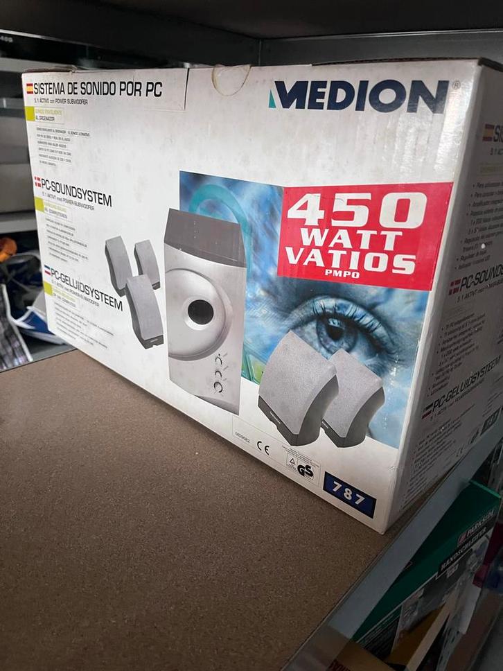 Medion 5.1 PC Geluidssysteem met Power Subwoofer, Computers en Software, Pc speakers, Nieuw, Audiokanaal 5.1, Ophalen of Verzenden