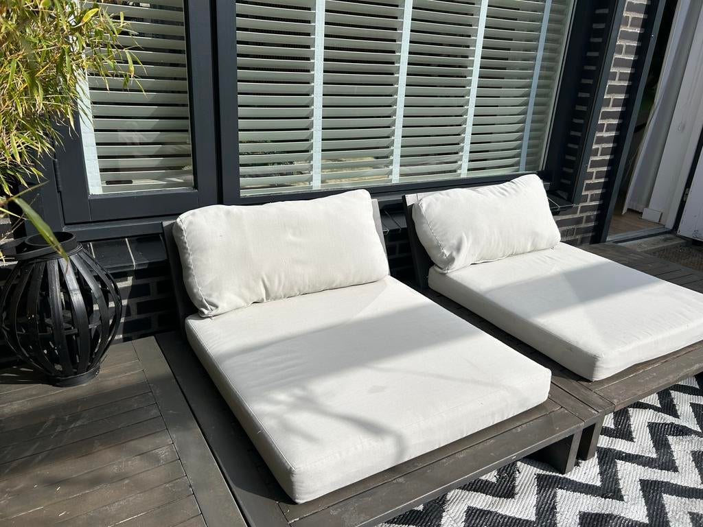 Heerlijke loungeset, 3 jaar oud, goed onderhouden, Tuin en Terras, Gebruikt, Loungeset, Bank, Hout